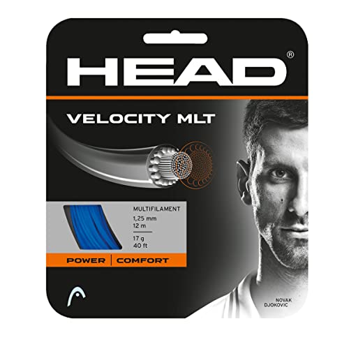 HEAD Unisex-Adult Velocity MLT Set Tennis-Saite, Blau, 1.30 mm / 16 g von HEAD