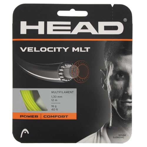 HEAD Unisex-Adult Velocity MLT Set Tennis-Saite, Gelb, 1.30 mm / 16 g HEAD Unisex-Adult Velocity MLT Set Tennis-Saite, Gelb, 1.30 mm / 16 g von HEAD