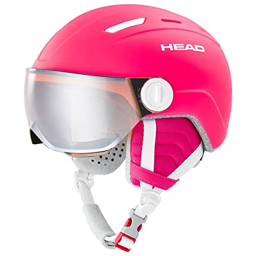 HEAD Unisex Jugend Maja Visor Skihelm, Pink, XXS von HEAD