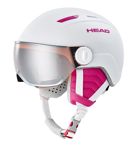 HEAD Unisex Jugend Maja Visor Skihelm, Weiß, XXS EU HEAD Unisex Jugend Maja Visor Skihelm, Weiß, XXS EU von HEAD