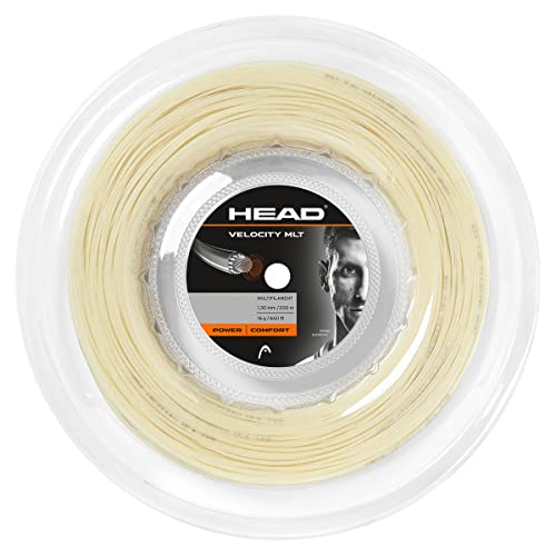 HEAD Unisex-Erwachsene Velocity MLT Rolle Tennis-Saite, Natural, 17 HEAD Unisex-Erwachsene Velocity MLT Rolle Tennis-Saite, Natural, 17 von HEAD