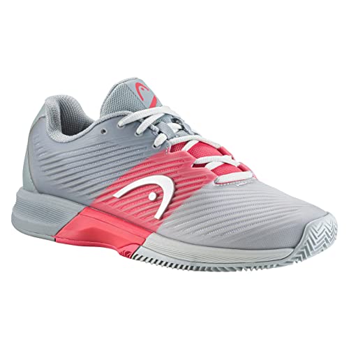 HEAD Women's Revolt Pro 4.0 Clay Women GRCO Tennisschuh, grau/Koralle, 41 von HEAD