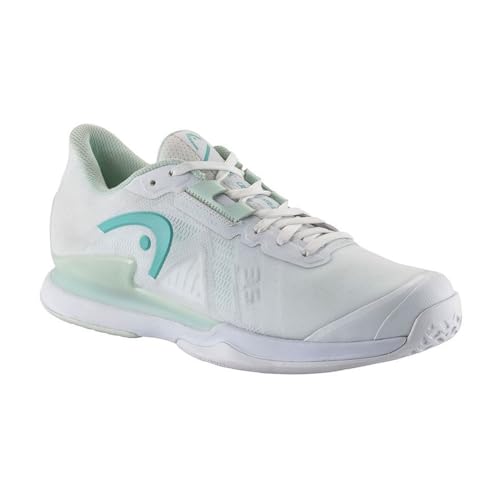 HEAD Women's Sprint Pro 3.5 Women Tennisschuh, White/Aqua, 40.5 von HEAD