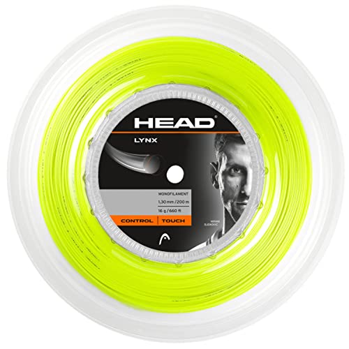 HEAD Unisex-Erwachsene Lynx Rolle Tennis-Saite, Yellow, 18 HEAD Unisex-Erwachsene Lynx Rolle Tennis-Saite, Yellow, 18 von HEAD