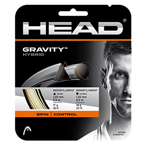 HEAD Unisex – Erwachsene Gravity Tennis-Saite, weiß, 5.5 m von HEAD