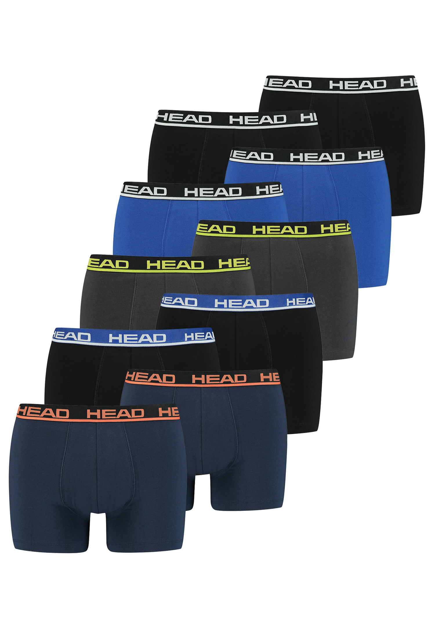 Head Herren Basic Boxer Pant Shorts Unterwäsche Unterhose 10 er Pack von HEAD