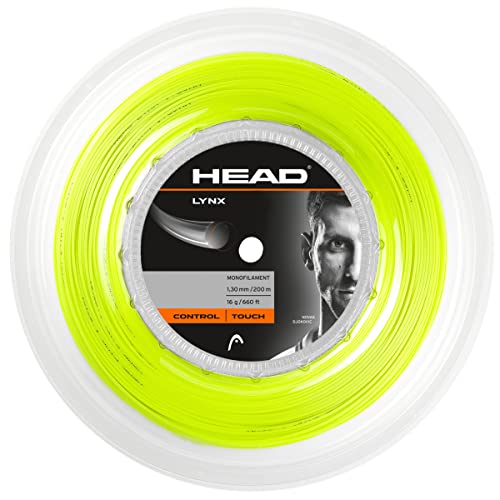 HEAD Unisex-Erwachsene Lynx Rolle Tennis-Saite, Yellow, 17 von HEAD