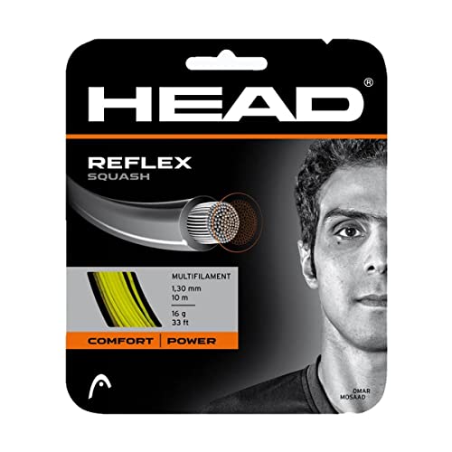 Head Reflex Squash-Saiten-Set, Gelb (16/1,30 mm) von HEAD