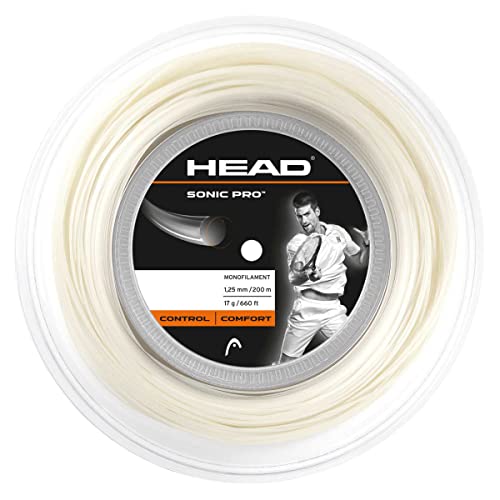 HEAD Herren sonic pro™ rol Tennis Saite, Weiß, 17 EU HEAD Herren sonic pro™ rol Tennis Saite, Weiß, 17 EU von HEAD