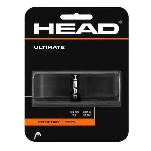 HEAD Unisex-Erwachsene Ultimate Griffband, Black, Einheitsgröße HEAD Unisex-Erwachsene Ultimate Griffband, Black, Einheitsgröße von HEAD