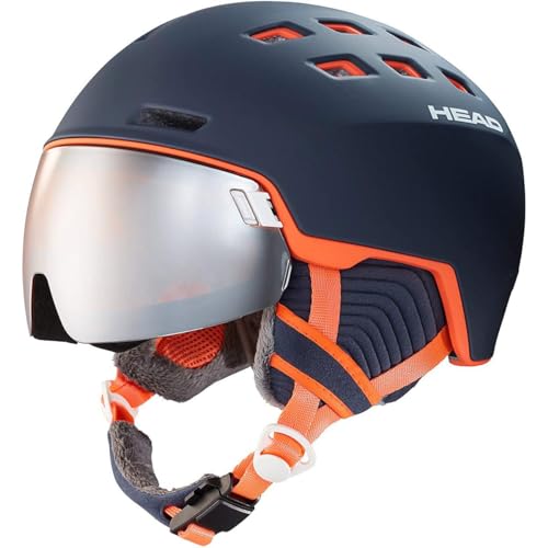 HEAD Rachel Skihelm Snowboardhelm, Blau/Lachs, XS-S von HEAD