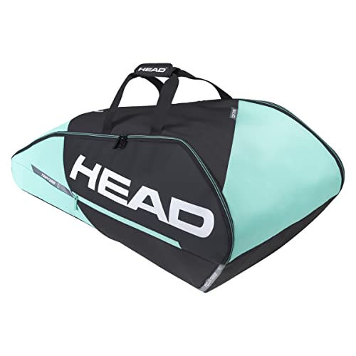HEAD Unisex – Erwachsene Tour Racquet Bag L Tennistasche, schwarz/Mint, 9R von HEAD