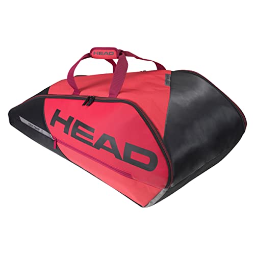 HEAD Unisex – Erwachsene Tour Team Tennistasche, schwarz/rot, 9R von HEAD