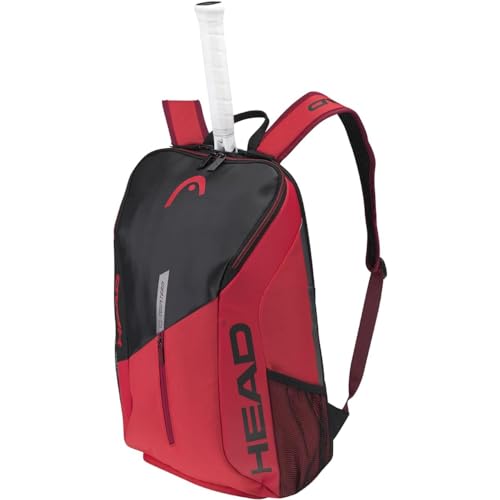 HEAD Tour Team Backpack Tennistasche, schwarz/rot, Einheitsgröße von HEAD