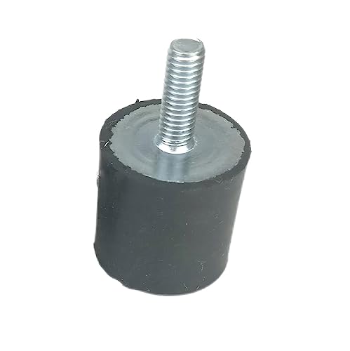 HEAGER Gummihalterung, Schwingungsdämpfer, 1PCS Typ Einzigen Kopf M3 M4 M5 M6 Anti-Vibration Gummi Vibration Isolator for Pumpen Schock absorbieren(25 * 25mm M6) von HEAGER