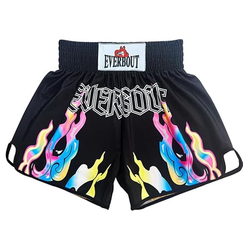 HEARTTOUCH Herren Muay Thai Fight Shorts - Premium Boxing Shorts Kurze Thaiboxhose Kickboxing Shorts für Thaiboxen, Kickbox, Boxing (Typ ee,M) von HEARTTOUCH