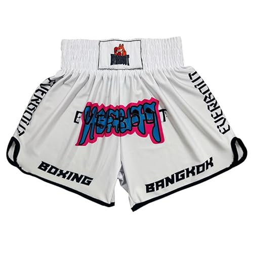 HEARTTOUCH Herren Muay Thai Fight Shorts - Premium Boxing Shorts Kurze Thaiboxhose Kickboxing Shorts für Thaiboxen, Kickbox, Boxing (Typ hh,S) von HEARTTOUCH