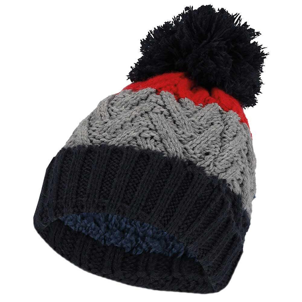 Heatkeeper - Wintermütze Jungen - Skimütze - Pompon - Multi Red von HEAT KEEPER