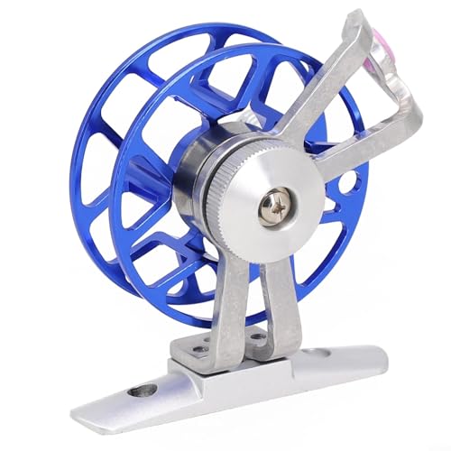 Angeln Reel Karpfen Angelgerät Karpfen Angeln Aluminium Reel (Blau) von HEBEOT