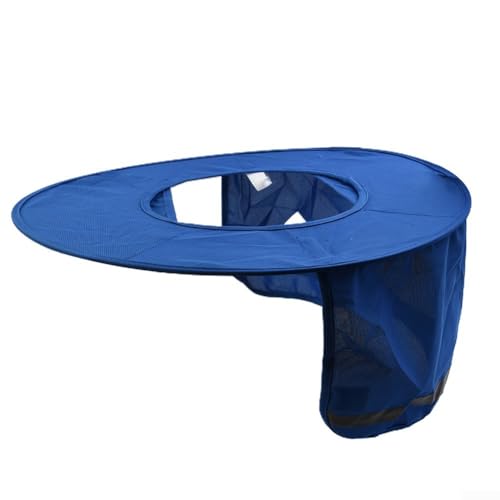 Atmungsaktiver Outdoor-Sicherheitshut mit reflektierenden Streifen für hohe Sichtbarkeit, leicht und schnell trocknend (Königsblau) von HEBEOT