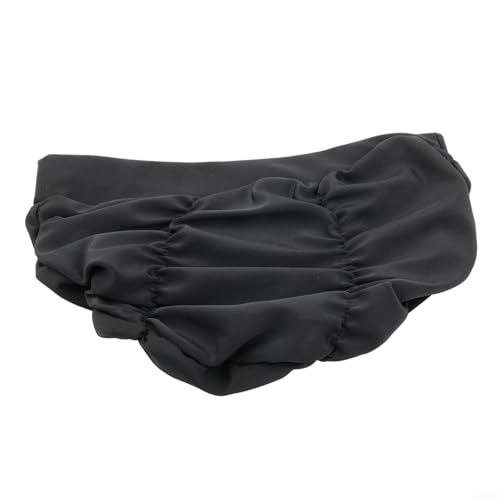 Elastische Badekappe für Wassersport, leicht und dehnbar, hält trocken und geschützt (schwarz) von HEBEOT
