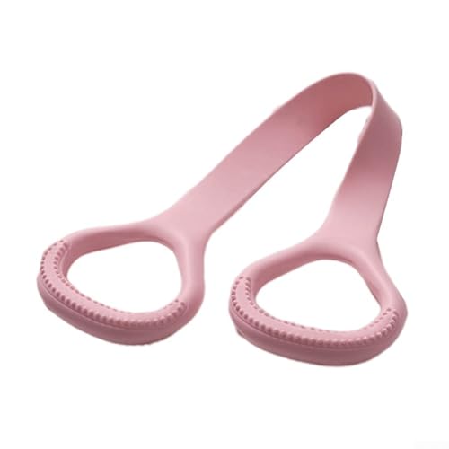 Elastische Übungsbänder Abzieher mit Griffen, TPE-Material für längeren Gebrauch (9-13,6 kg, Rosa) von HEBEOT