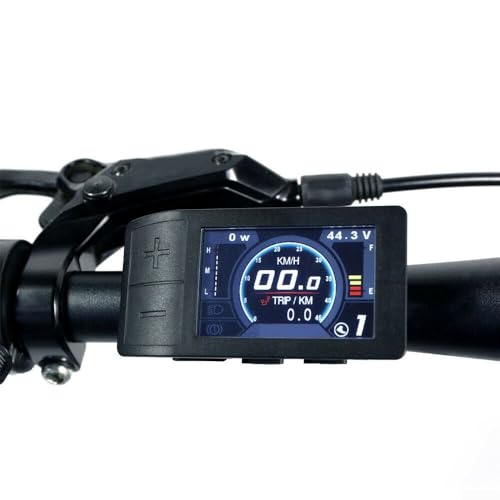 HEBEOT E-Bike-LCD-Display, E-Bike-Display für Bafang E-Bike für BBS01 02 HD-Motor, 500 C, Farbdisplay, 24 V/36 V/48 V, Batterieversorgung, 79,5 x 41 mm von HEBEOT