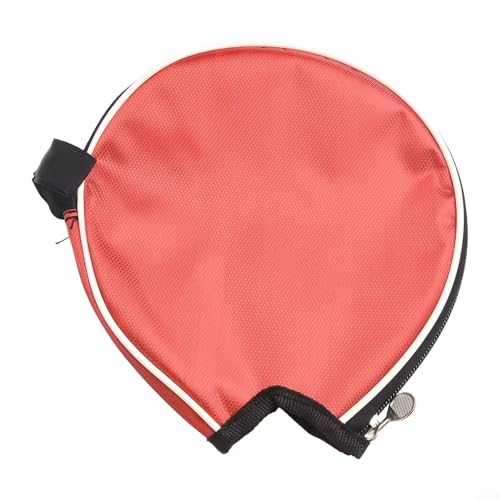 HEBEOT Oxford-Tuch-Tischtennisschläger-Tasche, schützt Schläger vor Beschädigungen, einfach zu tragen (rot) von HEBEOT