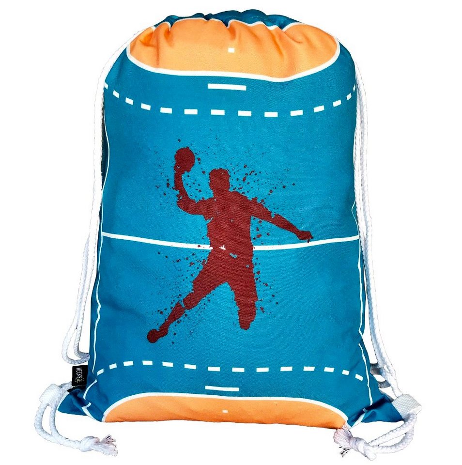 HECKBO Turnbeutel Kinder Handball Turnbeutel - waschmaschinenfest - 40x32cm – geeignet für Kindergarten, Schule, Krippe, Reise, Sport - Rucksack, Tasche, Spieltasche, Sportbeutel, Handballtasche HECKBO Turnbeutel Kinder Handball Turnbeutel - waschmaschinenfest - 40x32cm – geeignet für Kindergarten, Schule, Krippe, Reise, Sport - Rucksack, Tasche, Spieltasche, Sportbeutel, Handballtasche von HECKBO