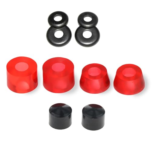 HEEZOU Skateboard Shock Pad Skateboard Truck Bushing Stoßfestes Pad Pivots Cups Skateboard Stoßfeste Matte Skateboard Bushings von HEEZOU