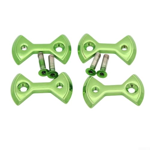 Ultraleichte Titanlegierung Fahrradpedalplatte Bogen für SpeedPlay, inklusive Schrauben (grün) von HEIBTENY