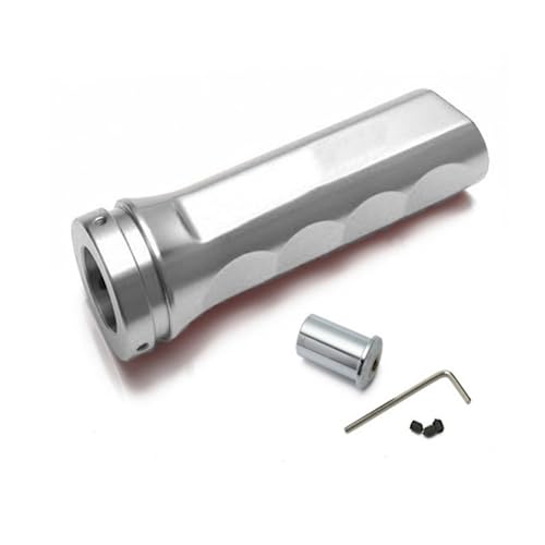 Stil Aluminium Handbremshülse Anti-Rutsch-Dekoration Handbremsgriff Schutzabdeckung (Silber) Passend für die meisten Automodelle von HEJIAL