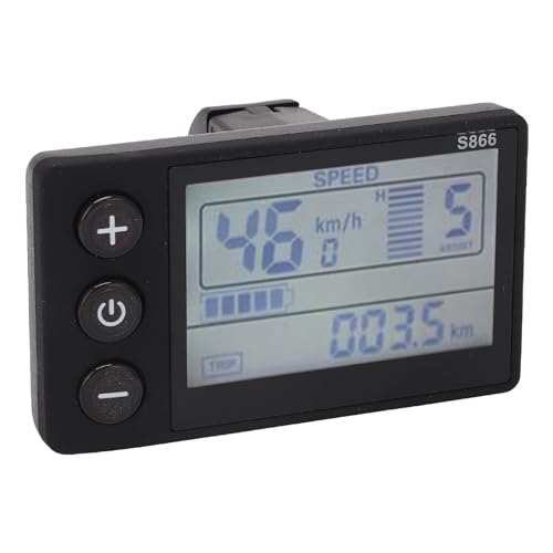 Elektrofahrrad S866 LCD-Display 24V 36V 48V 60V Wasserdichtes Elektrisches LCD-Anzeigefeld für Ersatzmodifikationen von HELEVIA