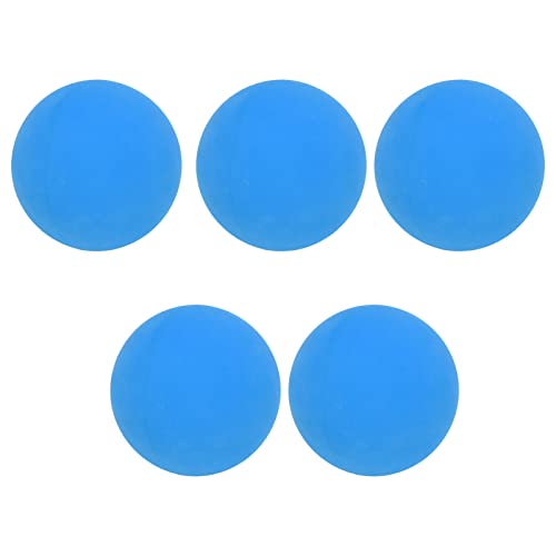HELEVIA 5 Stück 6 cm Hüpfball, Sicher, Umweltfreundlich, Gummi, Tragbare Handübungsbälle, Wandball für, für Schwimmbäder, Strände (Blau) von HELEVIA