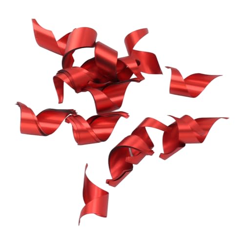 HELEVIA 50PCS Bogenschießen Vanes 1,75 Zoll Rechtshänder Metall Wing Vanes Pfeilschaft Feder Befiederung mit Bändern DIY Recurve- und Compoundbögen (Rot) von HELEVIA