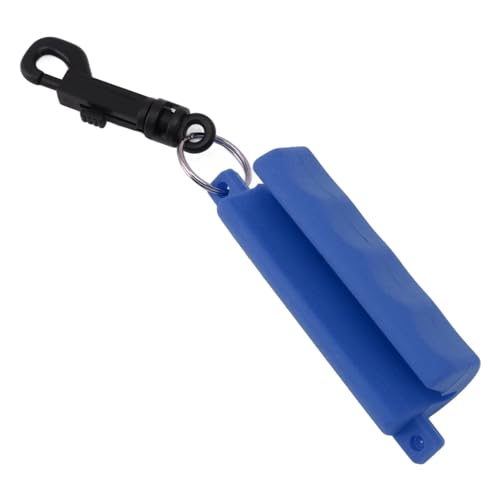 HELEVIA Silikon-Abzieher mit Gürtel, rutschfester Silikon- und Kunststoff-Clip, Bogenschießen-Abzieher Recurvebogen Compoundbogen (blau) von HELEVIA