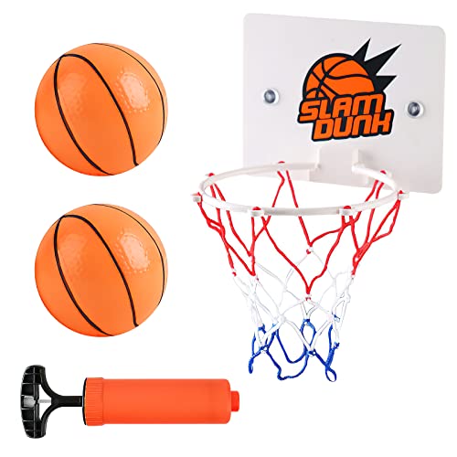 Mini Basketball Korb Set, Indoor Mini Basketballkorb Basketball Hoop 16.2X12cm Kinder Mini Basketballkorb Zimmer mit 2 Stück Bälle und Pumpe Büro Basketballkorb Saugnapf für Outdoor Office Home Weiß Mini Basketball Korb Set, Indoor Mini Basketballkorb Basketball Hoop 16.2X12cm Kinder Mini Basketballkorb Zimmer mit 2 Stück Bälle und Pumpe Büro Basketballkorb Saugnapf für Outdoor Office Home Weiß von HENGBIRD