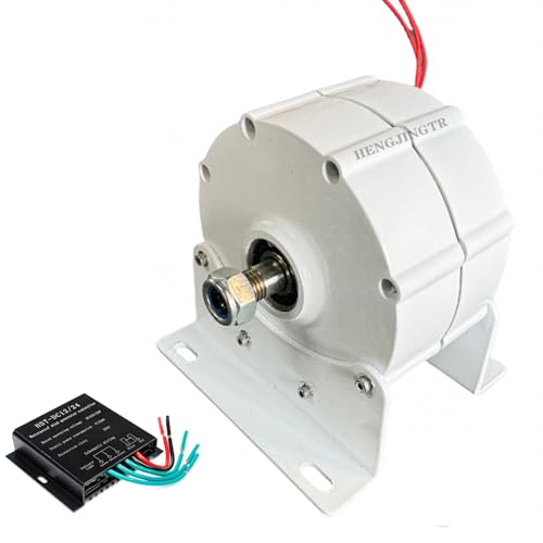 HENGJINGTR 10000W 500 Rpm12v 24V 48V 3 Phasen Gearless Permanenter Magnet, AC Alternators Verwendung für Wind Wasserturbine Diesel Enginer (mit Controller),24v von HENGJINGTR