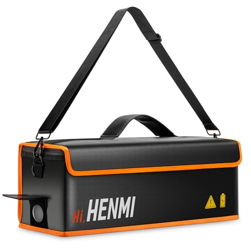 HENMI Ebike Akku Tasche, 1000 °C Feuerfest Zum Sicheren Lagern, Transportieren, Laden, Akku Tasche mit Metallschnalle 49 x 15 x 15 cm HENMI Ebike Akku Tasche, 1000 °C Feuerfest Zum Sicheren Lagern, Transportieren, Laden, Akku Tasche mit Metallschnalle 49 x 15 x 15 cm von HENMI
