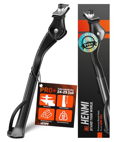 HENMI Fahrradständer 24-29 Zoll Pro+, Höheverstellbar Mittelständer für E-Bike, Montainbike, Trekkingrad, Cityrad, Max Belastung 45kg HENMI Fahrradständer 24-29 Zoll Pro+, Höheverstellbar Mittelständer für E-Bike, Montainbike, Trekkingrad, Cityrad, Max Belastung 45kg von HENMI