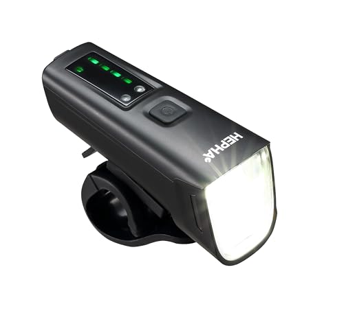 HEPHA Fahrrad Frontlicht 100 LUX mit OSRAM-LEDs,StVZO Zugelassen Fahrradlicht Vorne,IPX5 Wasserdicht Fahrradlampe, Blendfreies Design, USB Wiederaufladbar, Vier Modi HEPHA Fahrrad Frontlicht 100 LUX mit OSRAM-LEDs,StVZO Zugelassen Fahrradlicht Vorne,IPX5 Wasserdicht Fahrradlampe, Blendfreies Design, USB Wiederaufladbar, Vier Modi von HEPHA