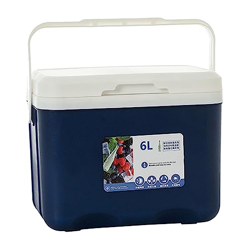 27 X 18 X 23 Cm/10,6 X 7,1 X 9,1 Zoll Kalt-Heiß-Dual-Use-Isolierbox, 6 L Isolierte Lebensmittel-Lieferbox, Lebensmittel-Lieferbox Für Warme Und Kalte Speisen(Blau) von HERCHR