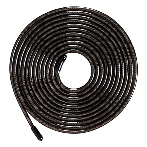 9,8 Fuß Springseil Ersatzkabel 4,5 Mm Cross-Training Fitness Springseil Schwarzes Stahlkabel PVC-umwickelte Springseile von HERCHR