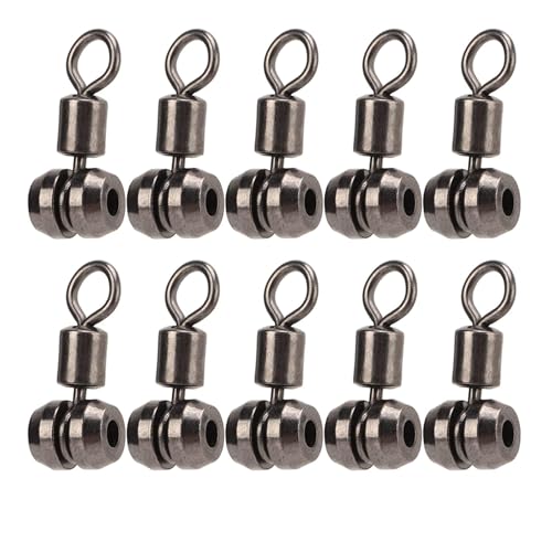 Angeln Swivels, 10 Stück Messing Legierung 3-Wege Trommelwirbel Angelgerät Verbinder Wels Rig Drehwirbel Surf Fishing Rig T-förmiger Wirbel Salzwasser Süßwasser Treibenlassen Schleppangeln Angelgerät Angeln Swivels, 10 Stück Messing Legierung 3-Wege Trommelwirbel Angelgerät Verbinder Wels Rig Drehwirbel Surf Fishing Rig T-förmiger Wirbel Salzwasser Süßwasser Treibenlassen Schleppangeln Angelgerät von HERCHR