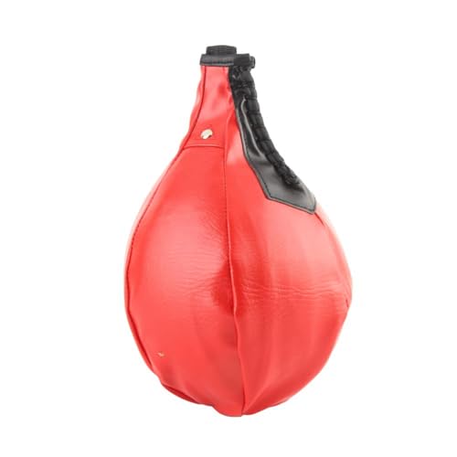 Box-Speedball, 26 X 17 cm, Box-Reflexball-Hängetasche Für Reaktion, Beweglichkeit Und Hand-Augen-Koordinationstraining(Rot) von HERCHR