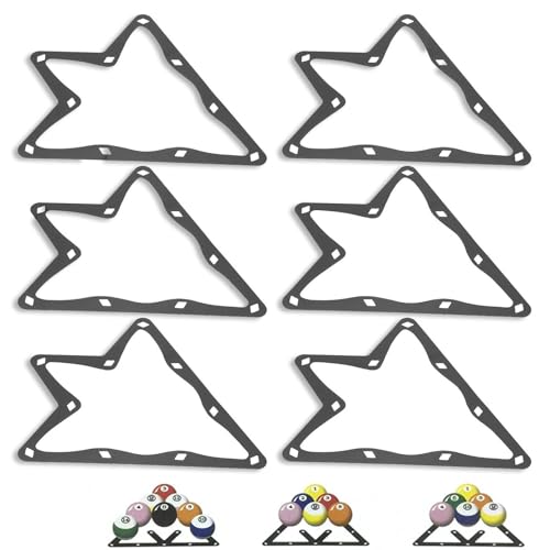 6 Stück Billardkugel Rack Dreieck Pool Ball Rack professionelle Magic Rack Blatt Billard Ball Rack Halter Blatt Billardtisch Ballhalter Positionierung Rack Billardtische Zubehör 6 Stück Billardkugel Rack Dreieck Pool Ball Rack professionelle Magic Rack Blatt Billard Ball Rack Halter Blatt Billardtisch Ballhalter Positionierung Rack Billardtische Zubehör von HERCHR