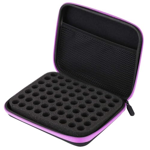 HERCHR 63 Löcher Ätherische Öl Tasche Aufbewahrung, wasserdichte Aufbewahrungsbox Koffer, Nagellack-Aufbewahrungsbox Organizer Nagellack-Aufbewahrungstasche Schaumstoffeinsatz Tragetasche HERCHR 63 Löcher Ätherische Öl Tasche Aufbewahrung, wasserdichte Aufbewahrungsbox Koffer, Nagellack-Aufbewahrungsbox Organizer Nagellack-Aufbewahrungstasche Schaumstoffeinsatz Tragetasche von HERCHR
