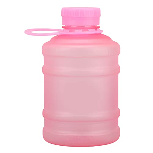 HERCHR 650 Ml Wasserflasche Mit Griff, Tragbare Kunststoff-Wasserflaschen Für Erwachsene, BPA-freie Wasserflasche, Wiederverwendbar, Für Outdoor-Wander-Fitness(Rosa) von HERCHR