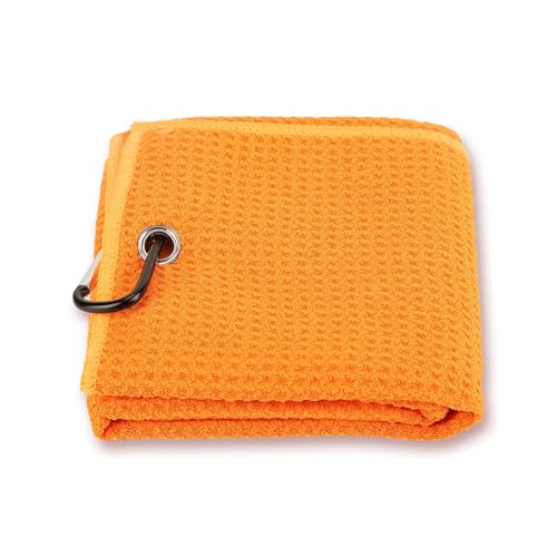 HERCHR Golfhandtuch, 59x13,5cm Mikrofaser Golfhandtuch Waffelmuster Fitness-Schweißabsorptionshandtücher Golf-Reinigungstuch Golf Handtuch Mit Karabinerhaken Zubehör Für Übungssportarten HERCHR Golfhandtuch, 59x13,5cm Mikrofaser Golfhandtuch Waffelmuster Fitness-Schweißabsorptionshandtücher Golf-Reinigungstuch Golf Handtuch Mit Karabinerhaken Zubehör Für Übungssportarten von HERCHR