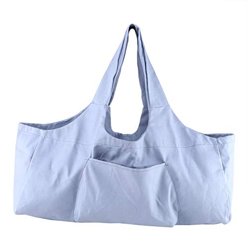 HERCHR Große Yogamattentasche, Yogamatten Tote Gym Duffle Bag mit Seitentaschen für Damen Herren(Grau) von HERCHR